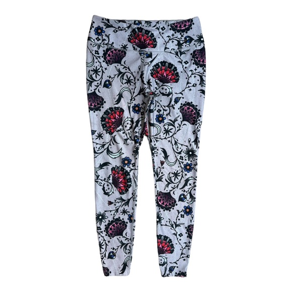 NIKE WOMENS POWER LEGEND FLORAL TRAINING RUNNING YOGA TIGHT LEGGINGS - Picture 2 of 14